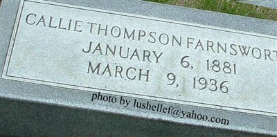 Callie Thompson Farnsworth Callie Thompson Farnsworth