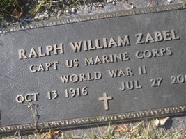 Capt Ralph William Zabel Capt Ralph William Zabel
