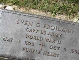 Capt Sven G Froiland Capt Sven G Froiland