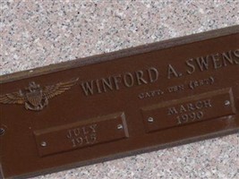 Capt Winford A Swenson