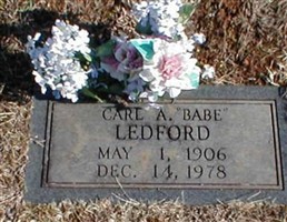 Carl A. "Babe" Ledford Carl A. "Babe" Ledford