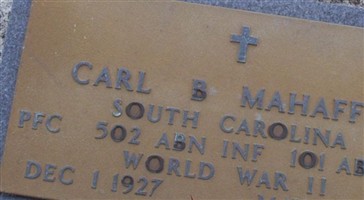 Carl B Mahaffey