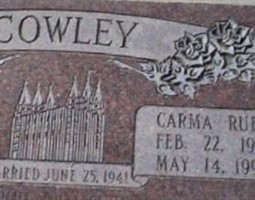 Carma Ruby Christiansen Cowley Carma Ruby Christiansen Cowley