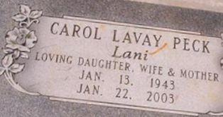 Carol "Lani" LaVay Peck