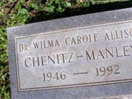 Dr Wilma Carole Allison Chenitz-Manley