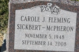 Carole J. Fleming McPheron Carole J. Fleming McPheron