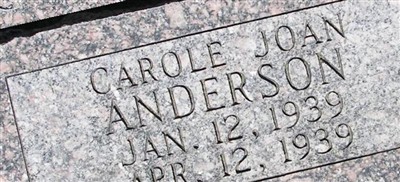 Carole Joan Anderson Carole Joan Anderson