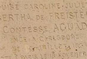 Louise Caroline Juliette Bertha de Freistedt Aguado (Comtesse) Louise Caroline Juliette Bertha de Freistedt Aguado (Comtesse)