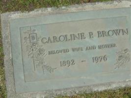 Mrs Caroline Pedro Bickers Brown