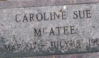 Caroline Sue McATEE