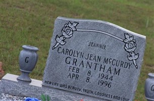 Carolyn Jean "Jeannie" McCurdy Grantham