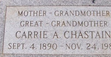 Mrs Carrie Andrea Mecklenborg Chastain Mrs Carrie Andrea Mecklenborg Chastain