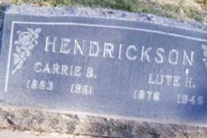 Carrie Bernice Hendrickson Carrie Bernice Hendrickson