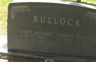 Carrie Elizabeth "Lizzie" Powers Bullock Carrie Elizabeth "Lizzie" Powers Bullock