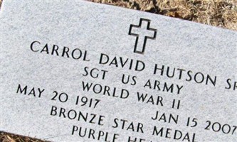 Carrol David Hutson, Sr