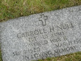 Carroll H Null Carroll H Null