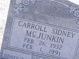 Carroll Sidney McJunkin Carroll Sidney McJunkin