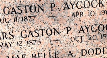 Caston P. Aycock Caston P. Aycock