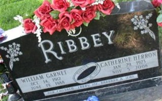 Catherine Frances "Dot" Herron Ribbey Catherine Frances "Dot" Herron Ribbey