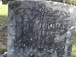 Catherine "Katie" Thomas Wheeler Catherine "Katie" Thomas Wheeler