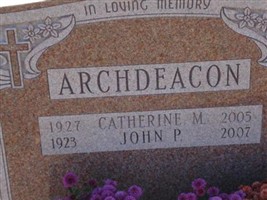 Catherine M. Archdeacon Catherine M. Archdeacon