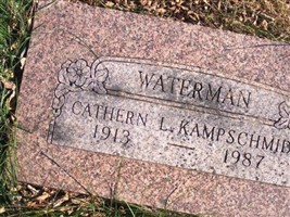 Cathern L. Waterman Kampschmidt Cathern L. Waterman Kampschmidt