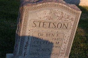 Cecelia M. Stetson Cecelia M. Stetson
