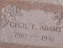 Cecil E Adams