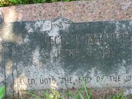 Cecil L Derrick Cecil L Derrick