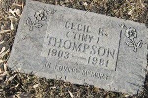 Cecil R. "Tiny" Thompson Cecil R. "Tiny" Thompson