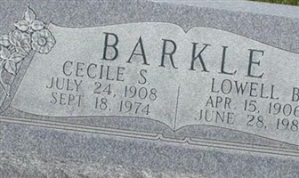 Cecile Elizabeth Schiess Barkle Cecile Elizabeth Schiess Barkle
