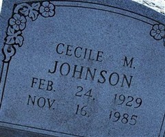 Cecile M. Johnson Cecile M. Johnson
