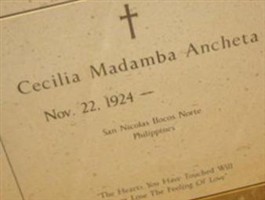 Cecilia Madamba Ancheta Cecilia Madamba Ancheta