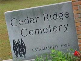 Cedar Ridge Cemetery