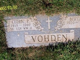 Cedric P Vohden, Sr