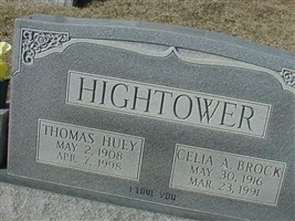 Celia A. Brock Hightower Celia A. Brock Hightower