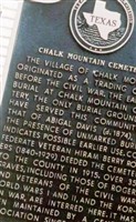 Chalk Mountain Cemetery Chalk Mountain Cemetery