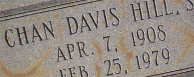 Chan Davis Hill, Sr Chan Davis Hill, Sr