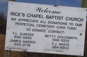 Rices Chapel Baptist Church Cemetery