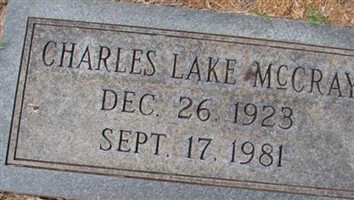 Charles Lake McCray Charles Lake McCray