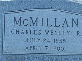 Charles Wesley McMillan, Jr Charles Wesley McMillan, Jr