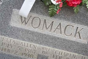 Charlie M Womack