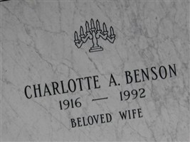 Charlotte A Benson