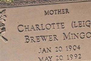 Charlotte Brewer "Leigh" Mingo Charlotte Brewer "Leigh" Mingo