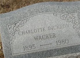 Charlotte (Dickson) Wacker