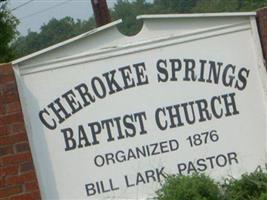 Cherokee Springs Baptist Church Cemetery