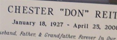 Chester D "Don" Reitz Chester D "Don" Reitz