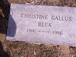 Christine Gallus Beck