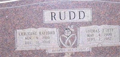 Christine Isla Rayford Rudd