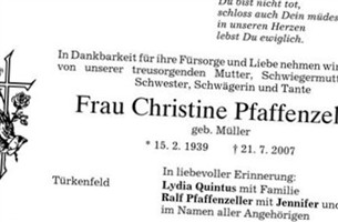 Christine M?ller Pfaffenzeller Christine M?ller Pfaffenzeller